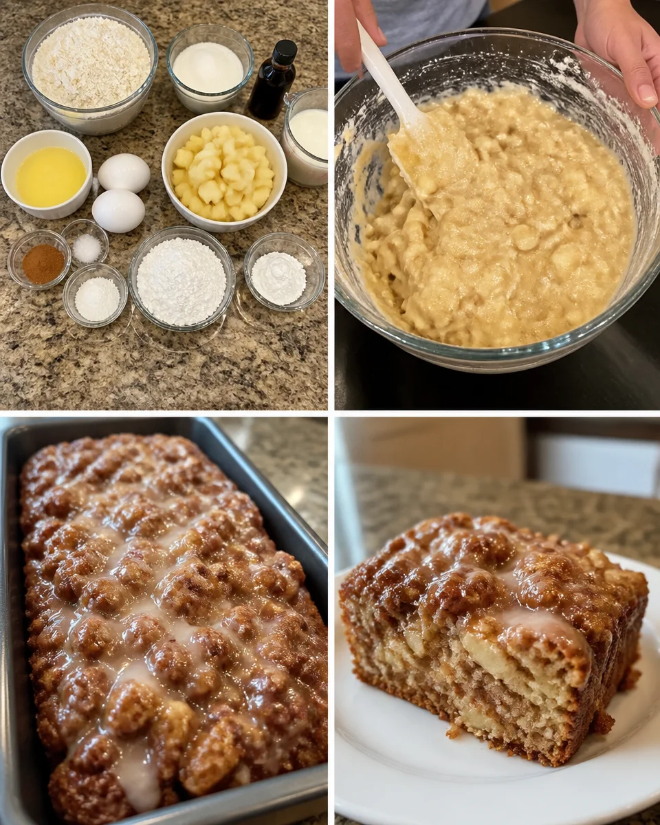 Easy Amish Apple Fritter Bread