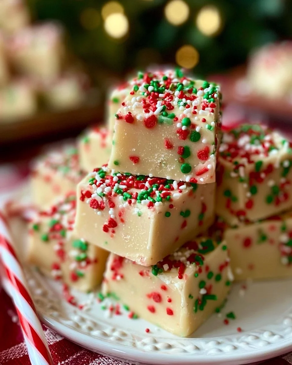 Easy Christmas Sugar Cookie Fudge