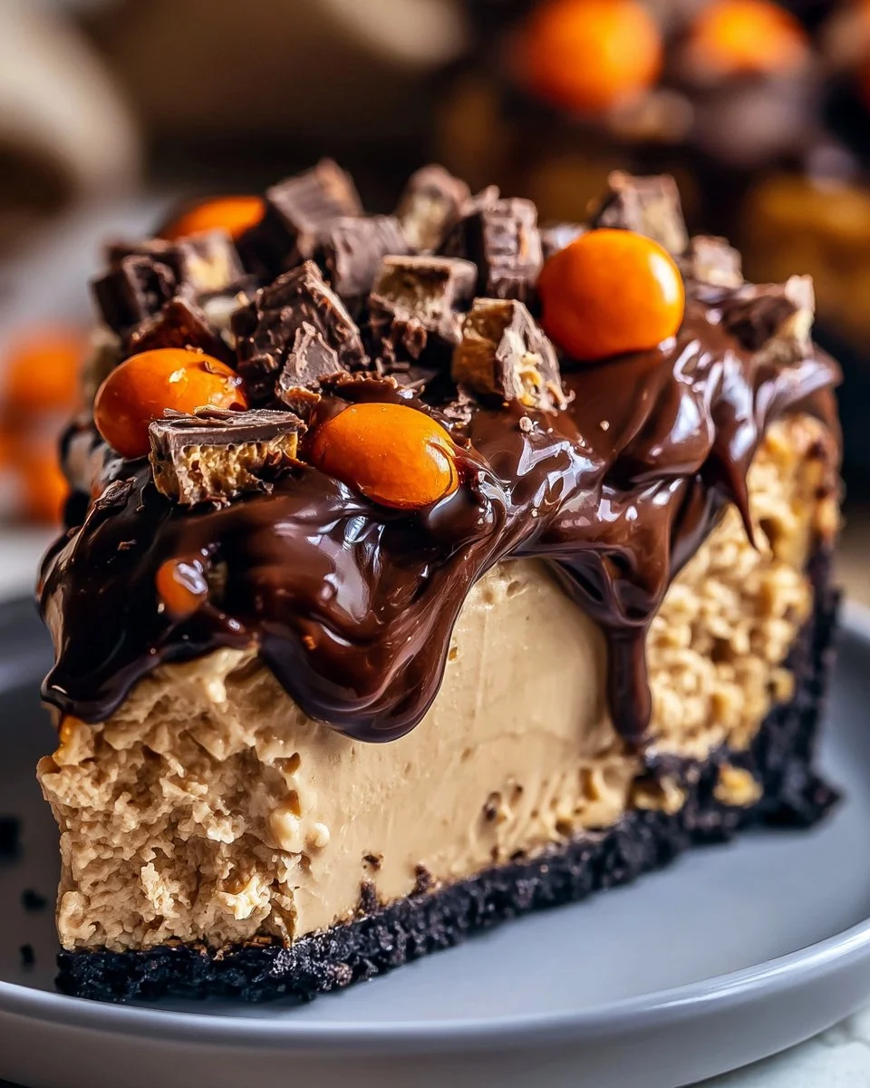 Giant Reese’s Peanut Butter Cup Pie