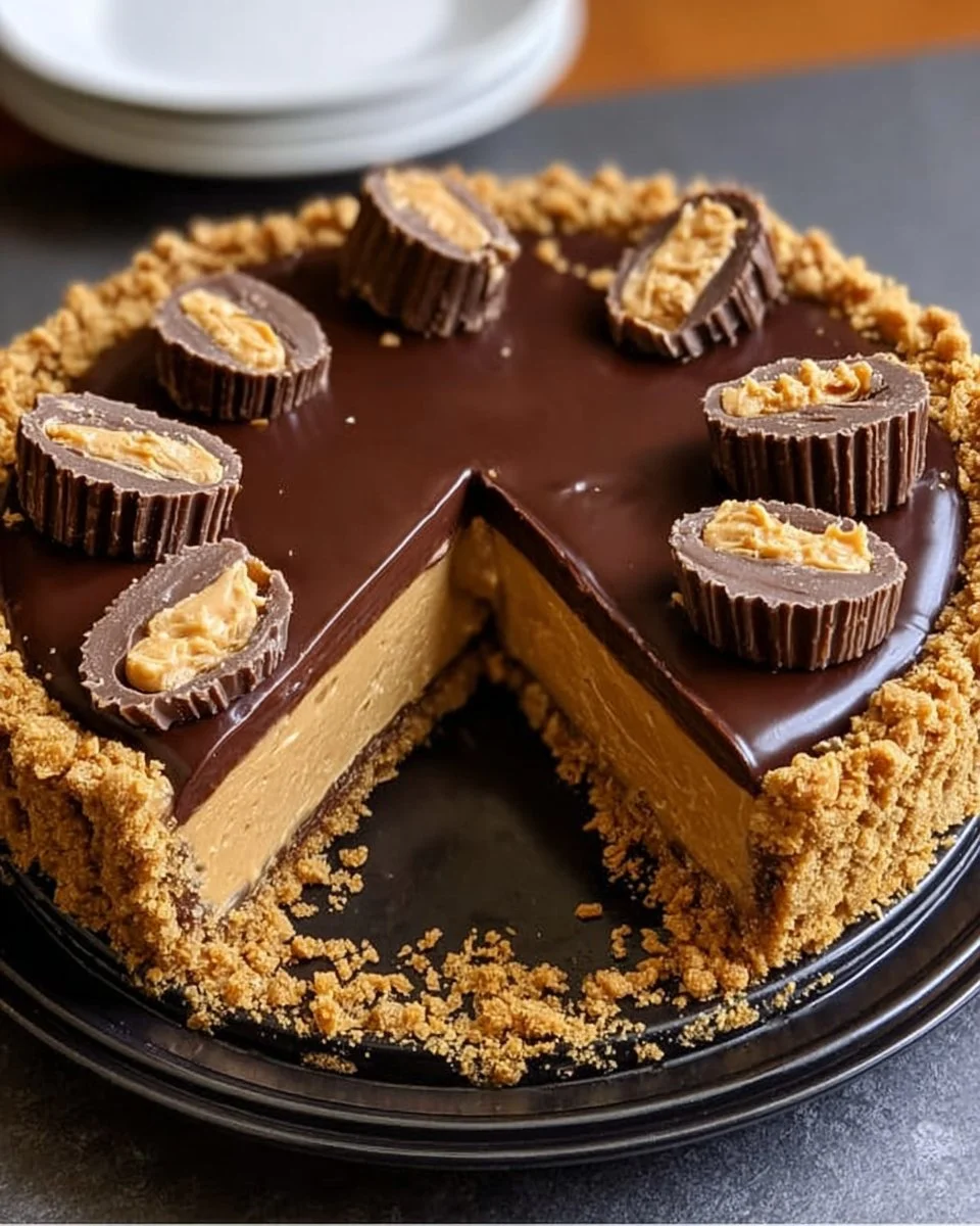Giant Reese's Peanut Butter Pie