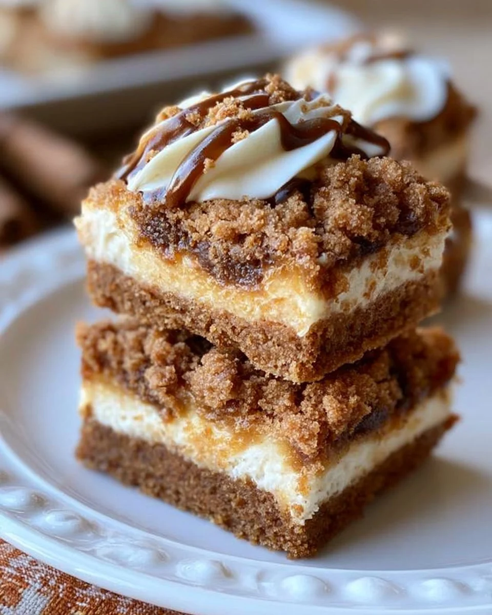 Gingerbread Cookie Cheesecake Bars