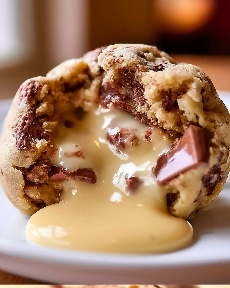 Gooey White Chocolate Center Cookie