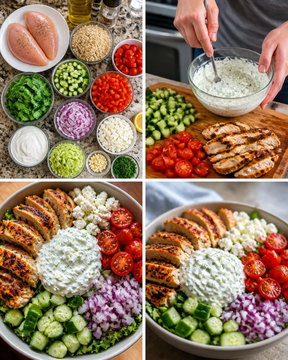 Greek Chicken Bowls