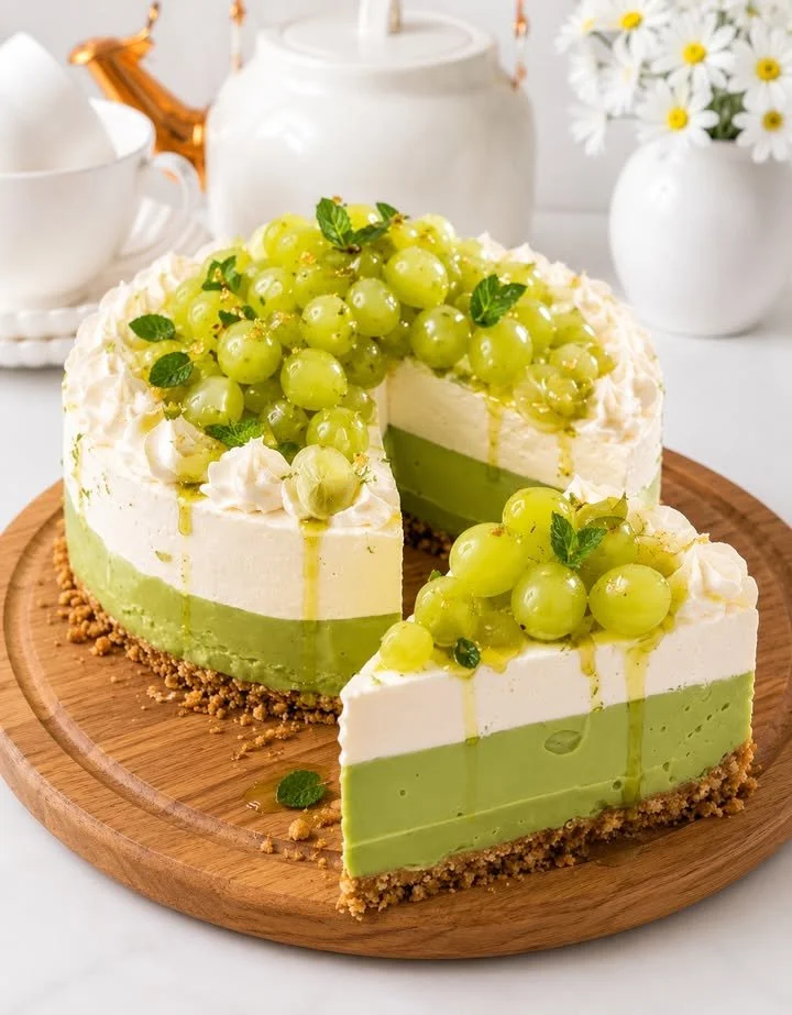 Green Grape Cheesecake Delight