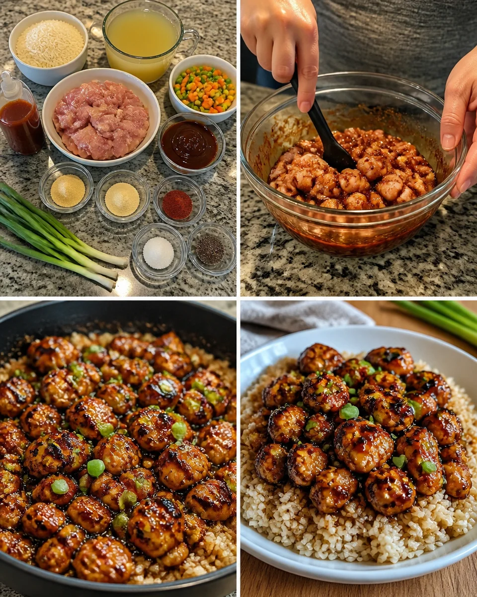 Honey BBQ Chicken Rice