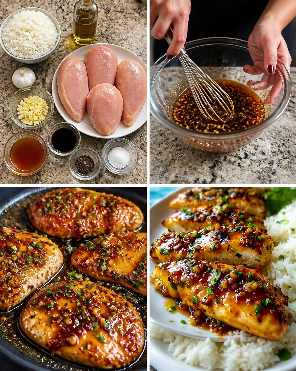 Honey Garlic Chicken Breasts