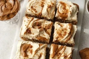 Vegan Biscoff Sheet Cake