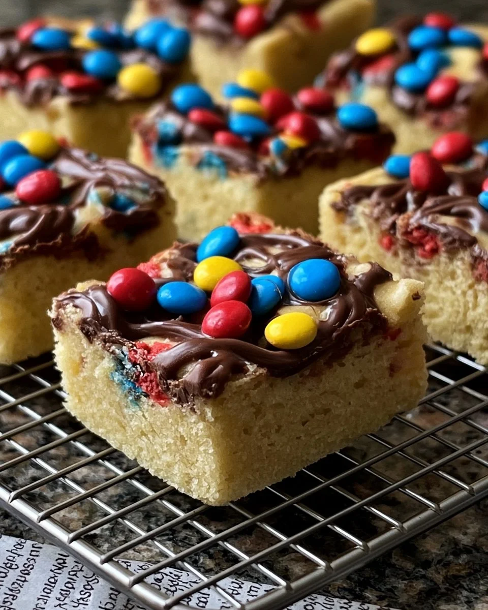 Lazy Cake Cookie Bars