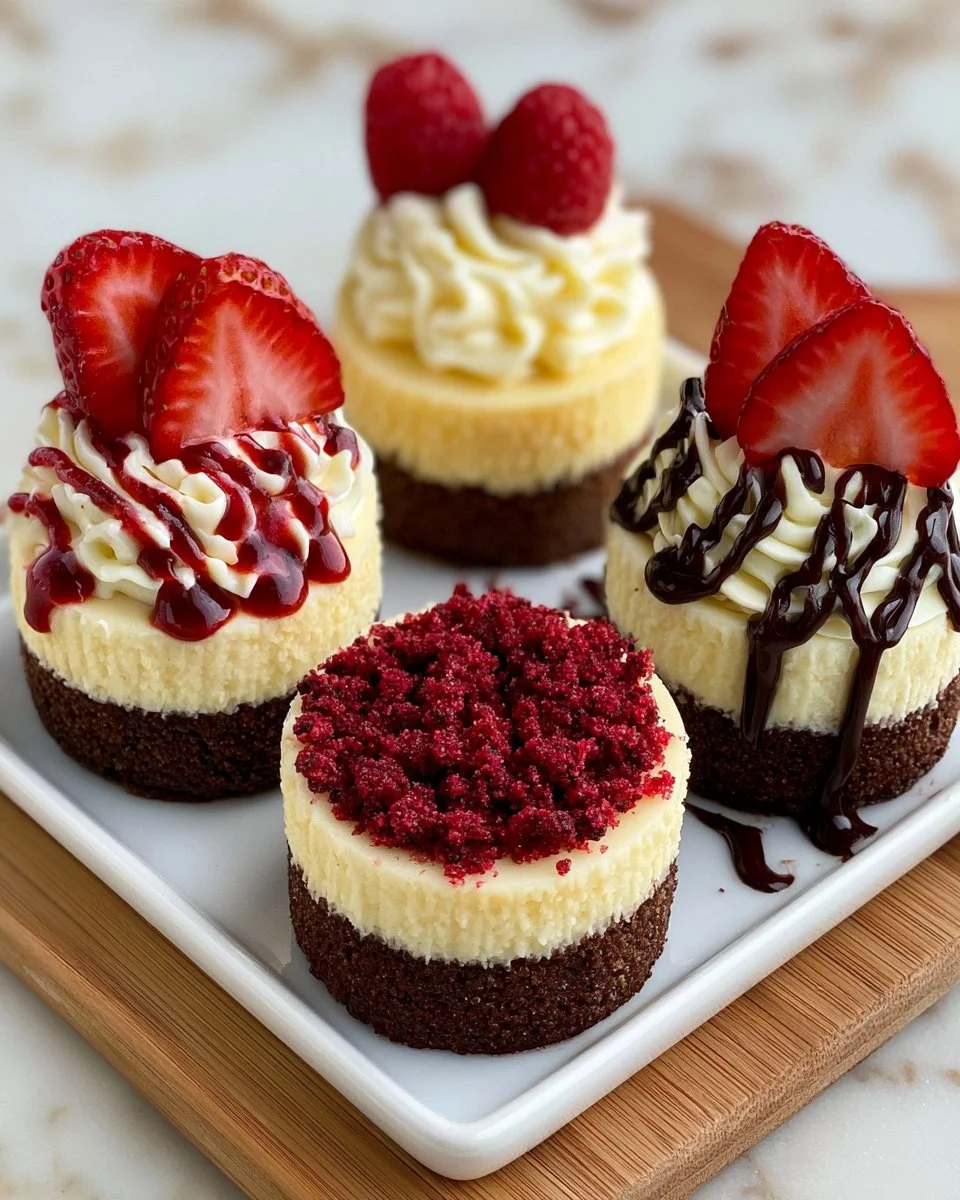 Mini Cheesecake Dessert Trio
