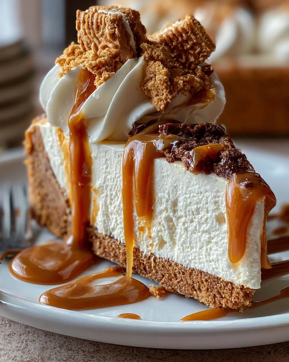 No-Bake Biscoff Cheesecake