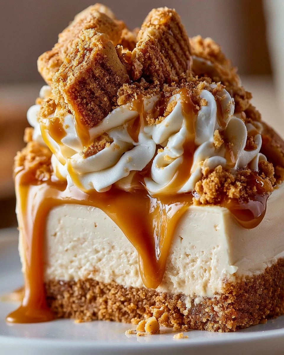 No-Bake Biscoff Cheesecake