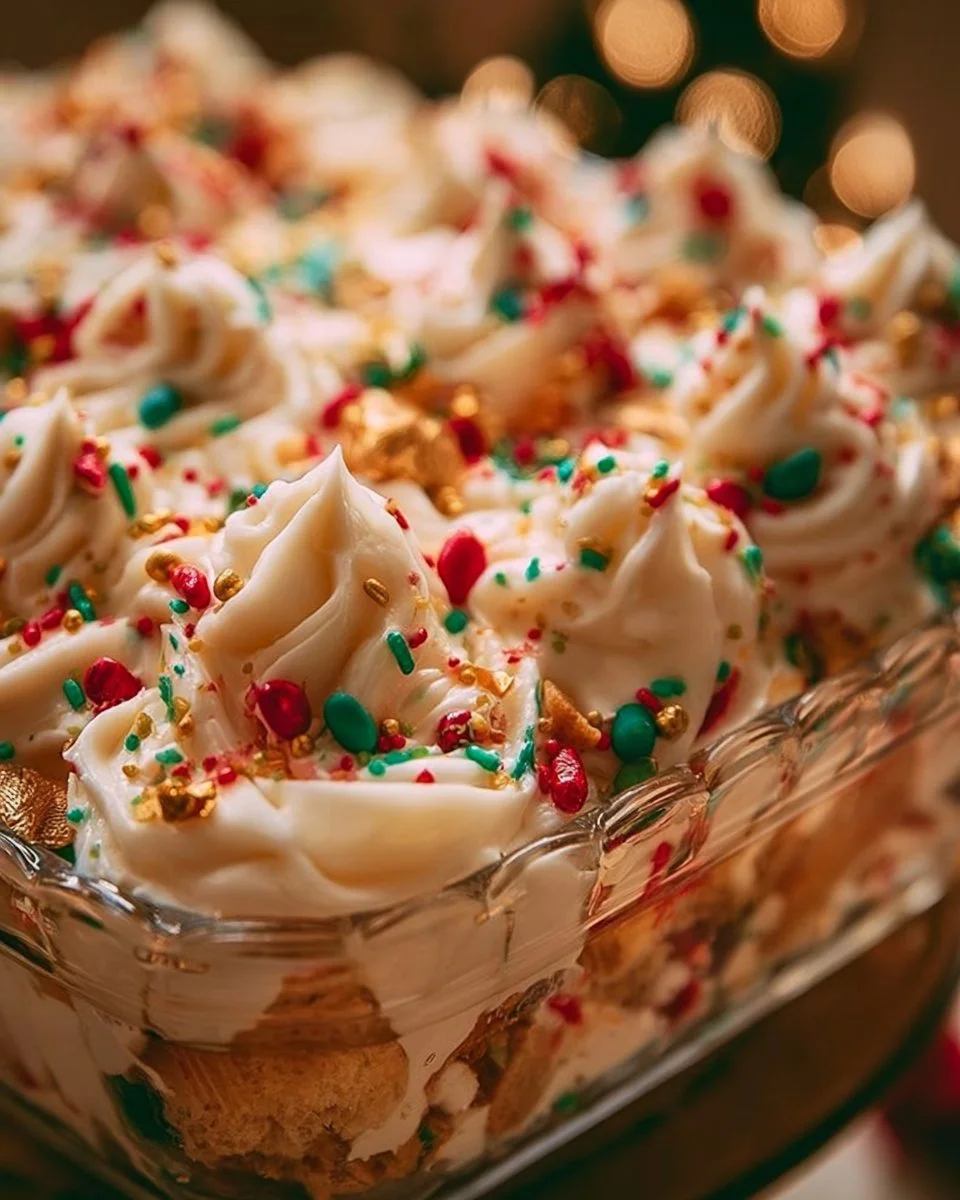 No-Bake Christmas Cookie Lasagna