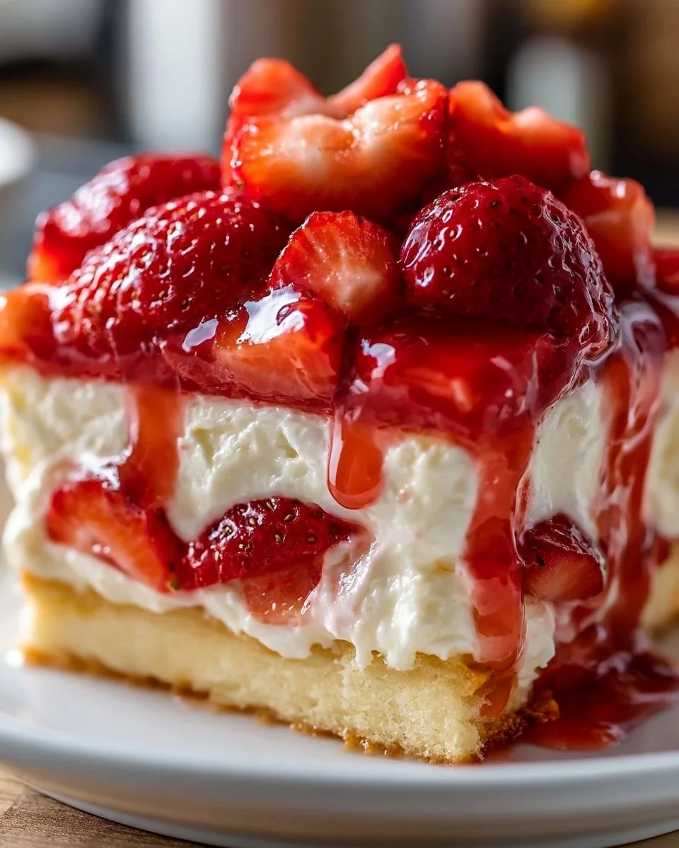 No-Bake Strawberry Shortcake Dessert