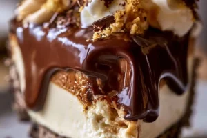 Slice of Old-Fashioned Amish Peanut Butter Dream Pie on a plate