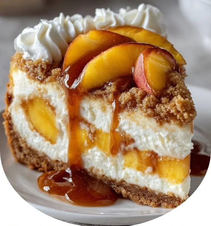 Peach Cobbler Cheesecake Bliss