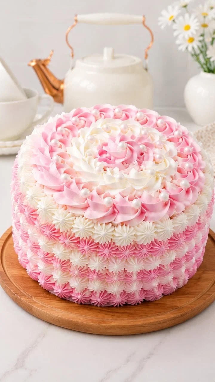 Pink Velvet Swirl Cake