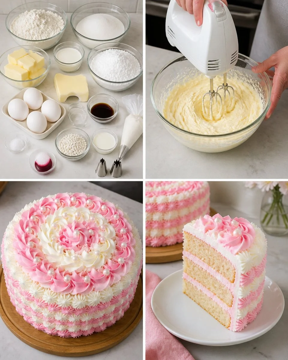 Pink Velvet Swirl Cake