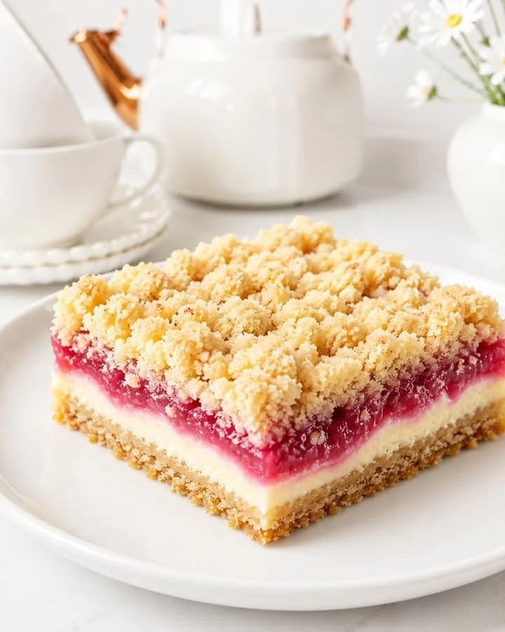Rhubarb Cream Cheese Bars