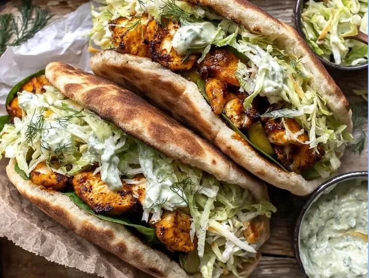 Sheet Pan Chicken Pitas with Herby Ranch