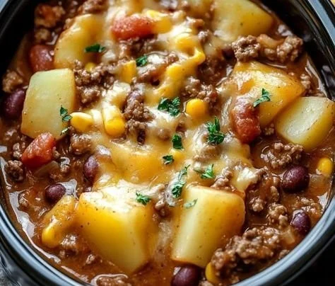 Slow Cooker Cowboy Casserole