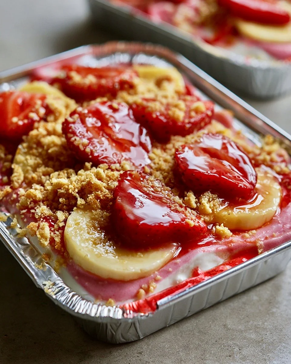 Strawberry Cheesecake Banana Pudding