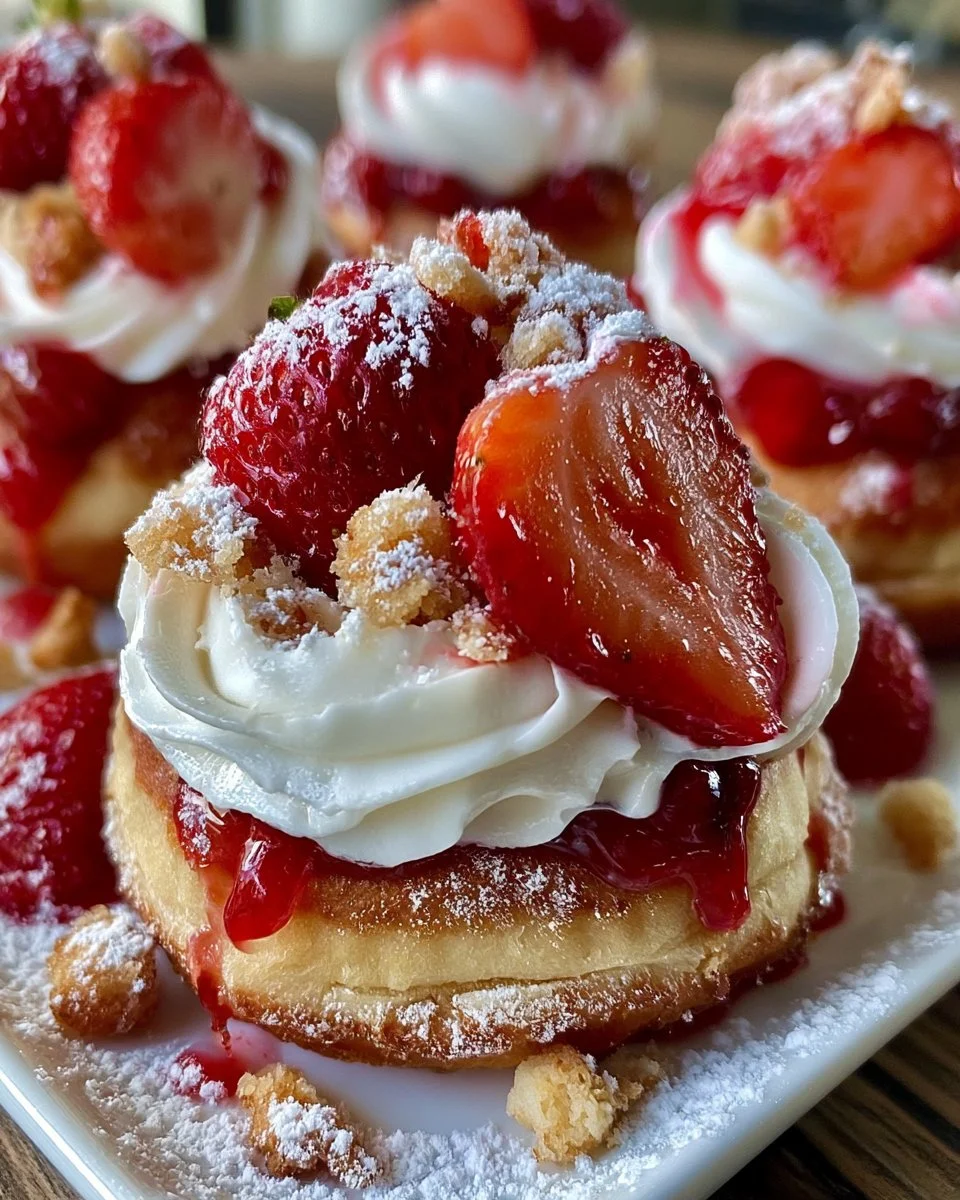 Strawberry Shortcake Doughnuts
