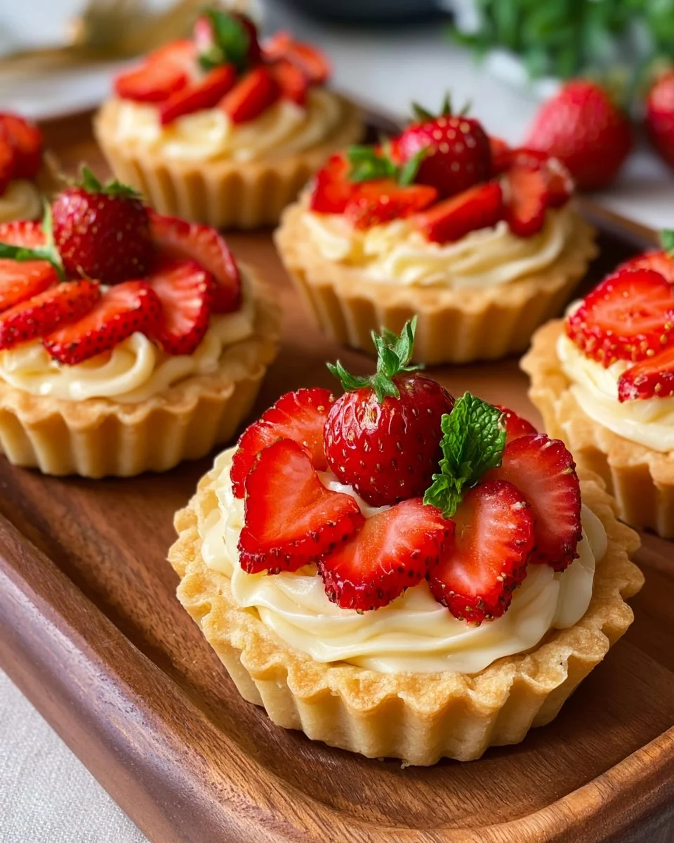 Strawberry Vanilla Tartlets