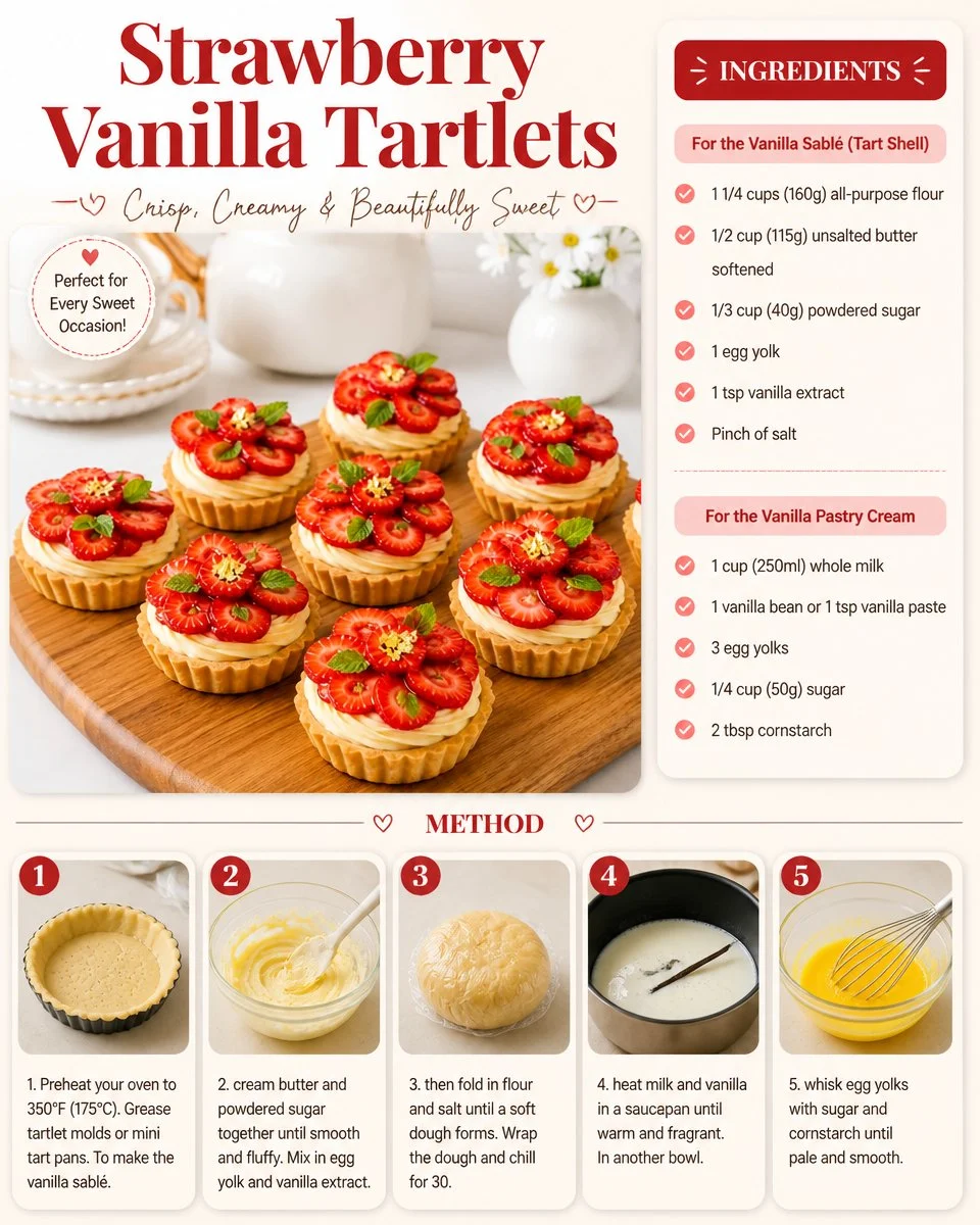 Strawberry Vanilla Tartlets