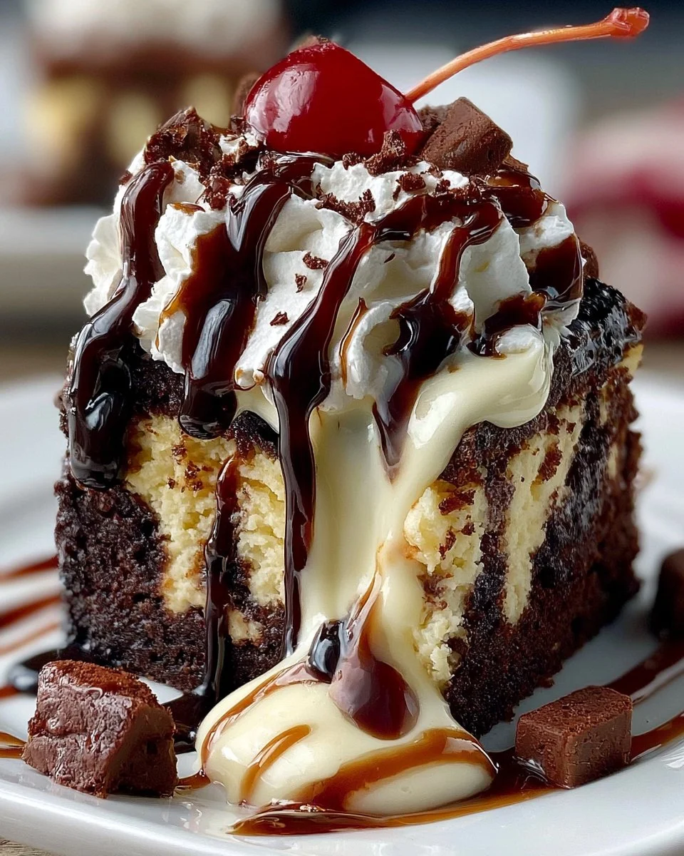 Sundae Brownie Cheesecake