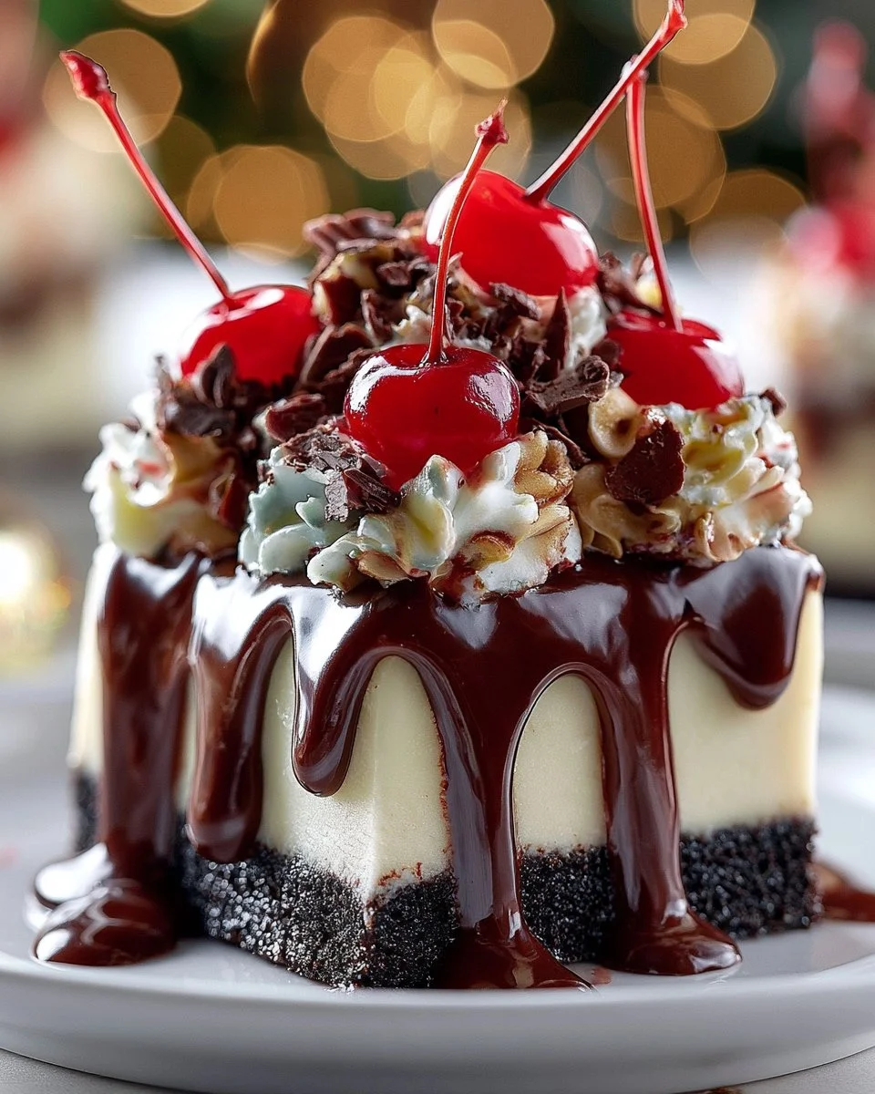 Sundae Brownie Cheesecake