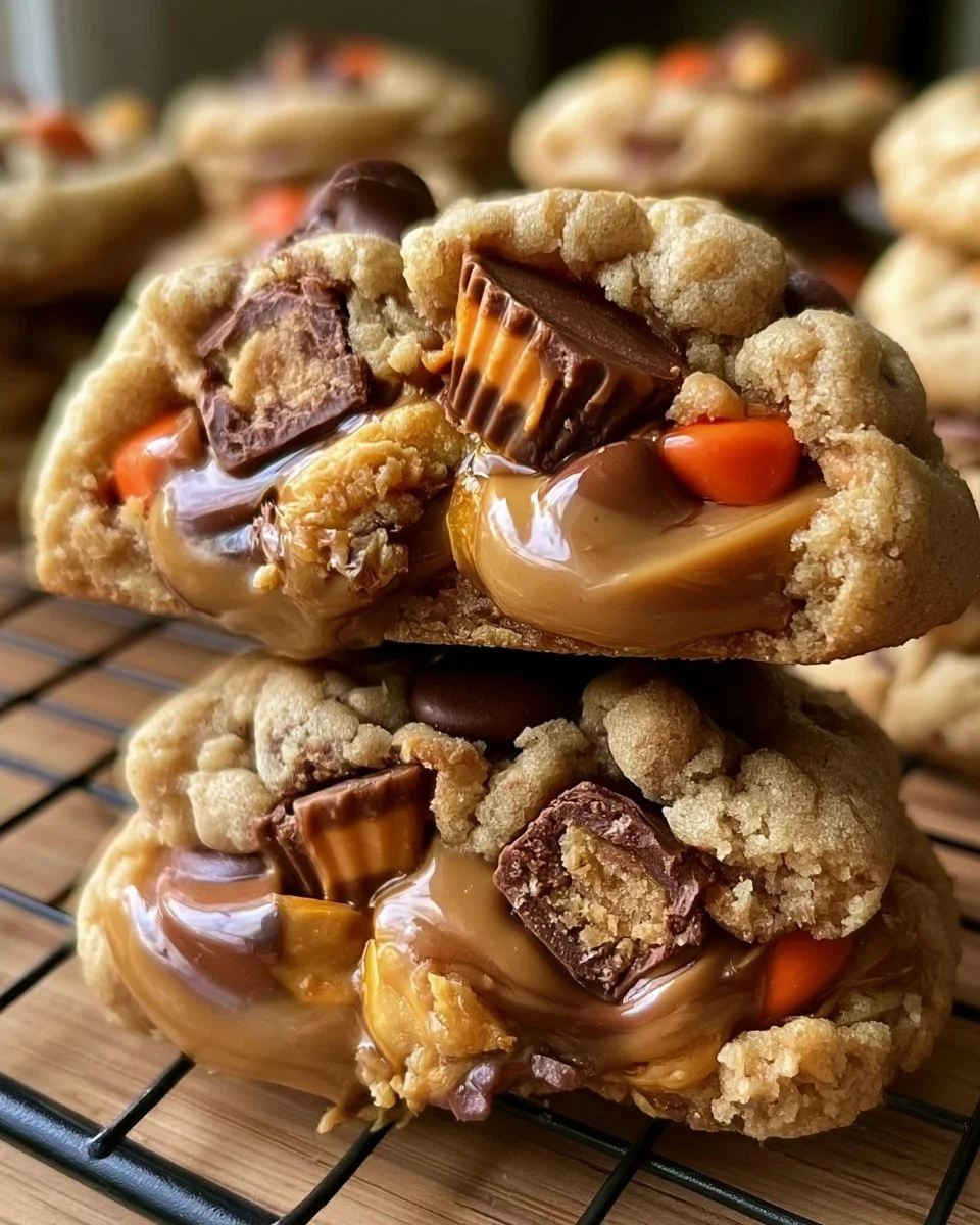 Triple Reese Peanut Butter Cookies