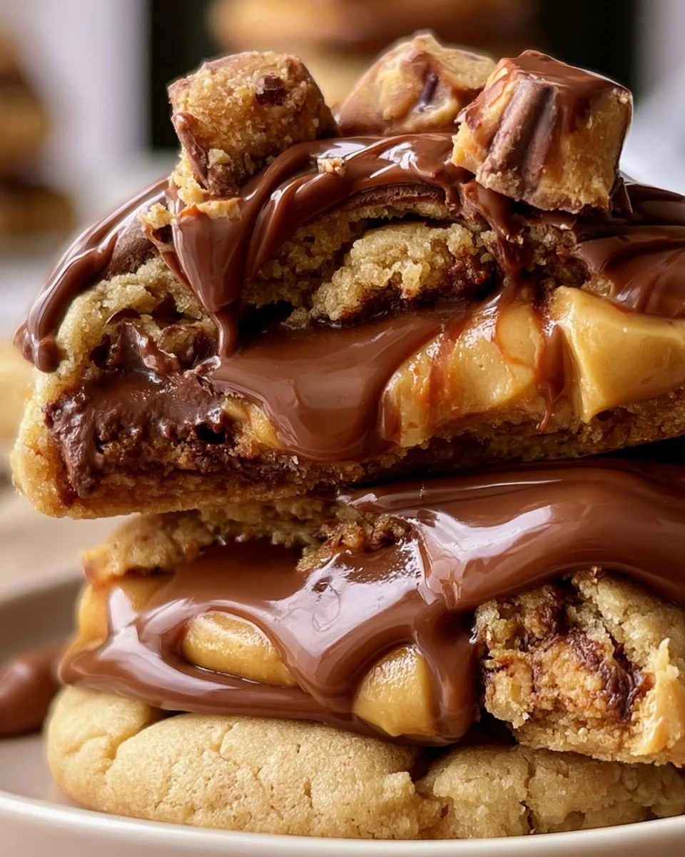 Triple Reese Peanut Butter Cookies