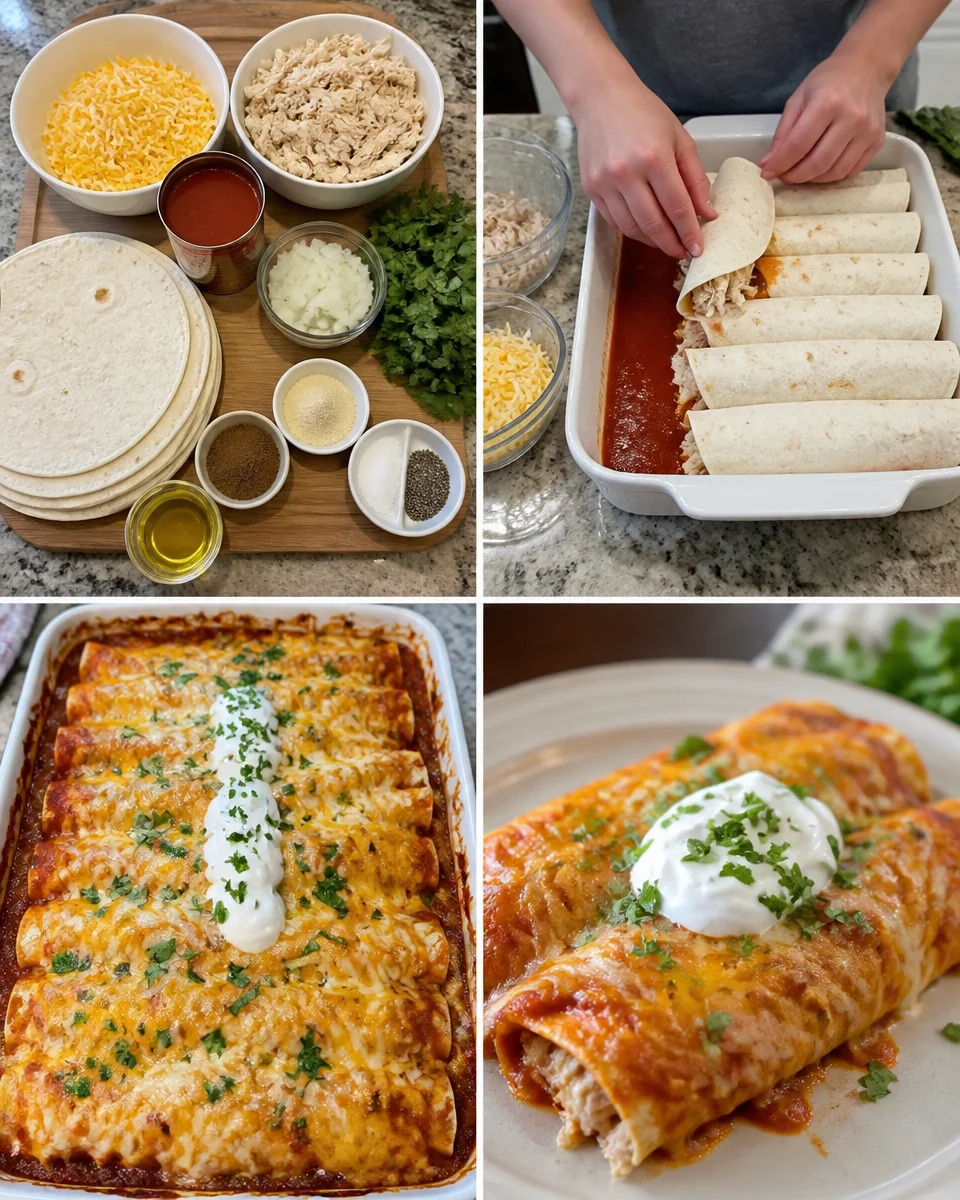 Ultimate Quick and Easy Chicken Enchiladas
