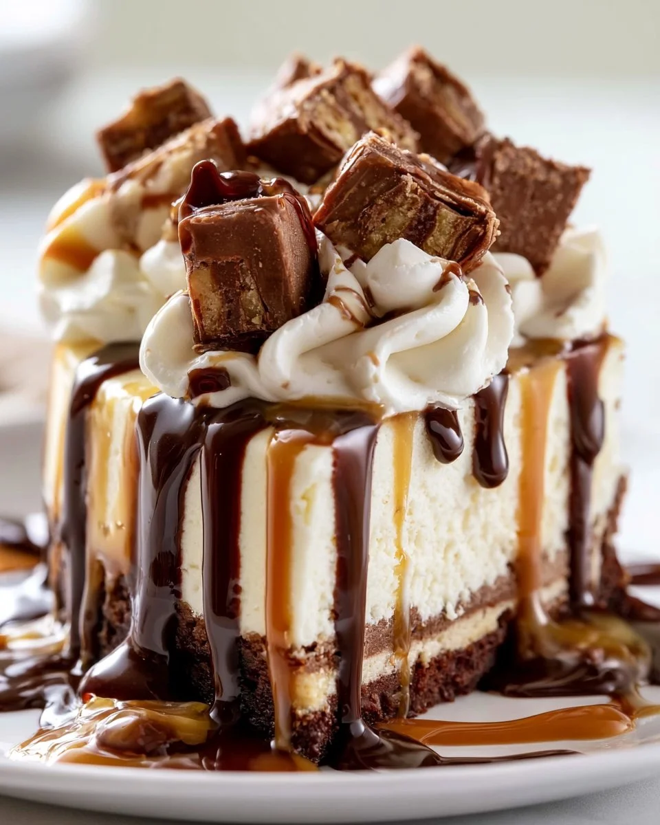 White Chocolate Reese’s Dream Cheesecake