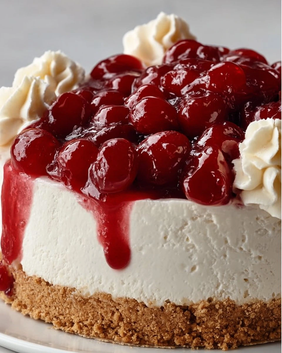 No-Bake Cherry Cheesecake Delight