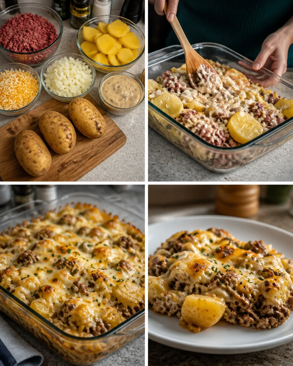 5-Ingredient Hamburger & Potato Casserole