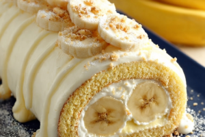 Banana Pudding Cake Roll