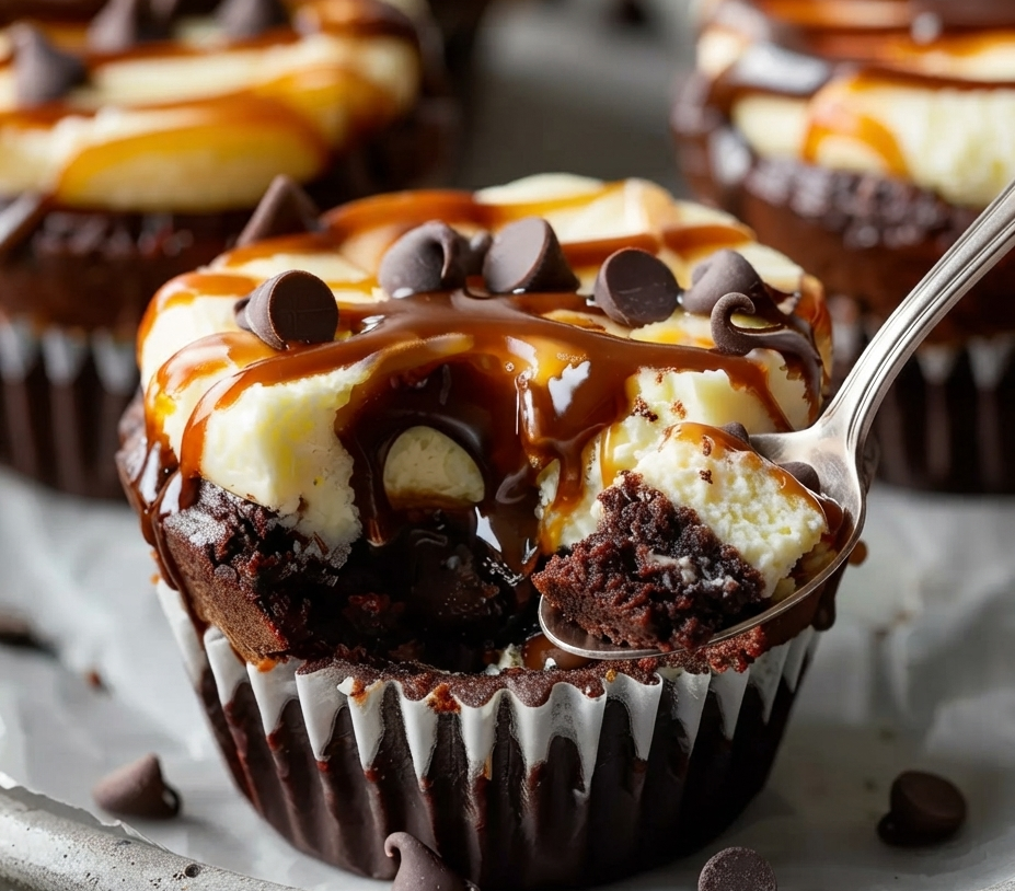Brownie Cheesecake Cups