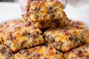 Cheesy Sausage Squares