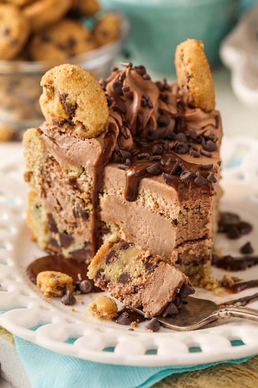 Chip Cookie Bottomed Cheesecake