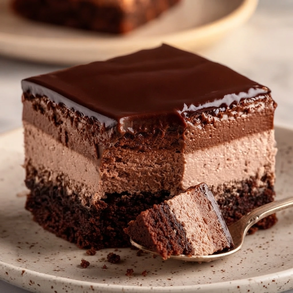 Chocolate Lover’s Mousse Brownie Bars.