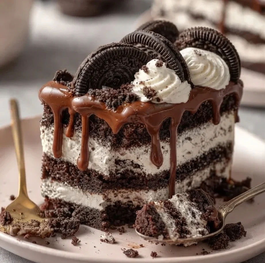 Chocolate Oreo Ice Cream Cake