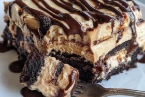 Chocolate Peanut Butter Lasagna