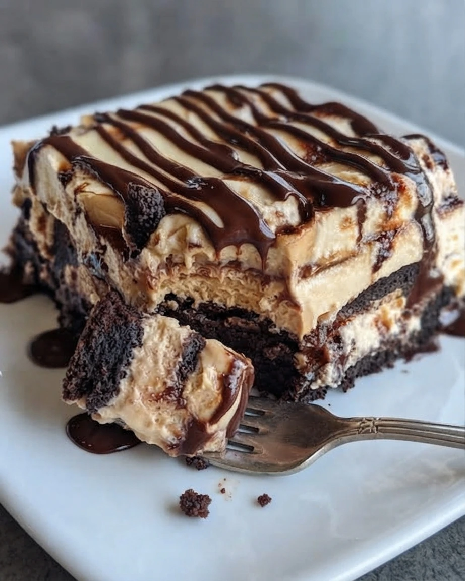 Chocolate Peanut Butter Lasagna
