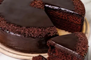 Eggless dairy-free chocolate cake