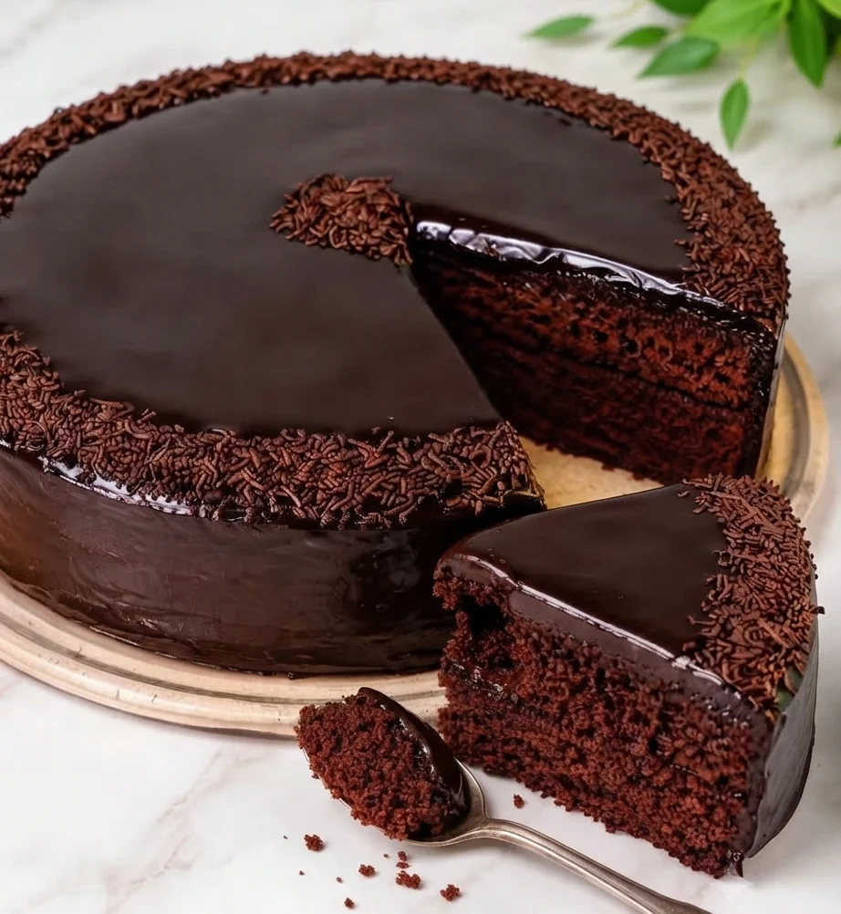 Eggless dairy-free chocolate cake