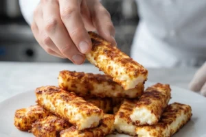 Fried Cottage Cheese Sticks