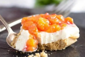 No-bake peach dessert