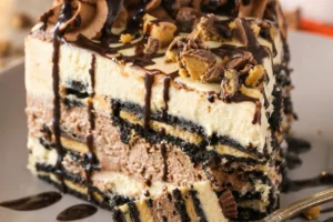 Reese’s Peanut Butter Chocolate Icebox Cake
