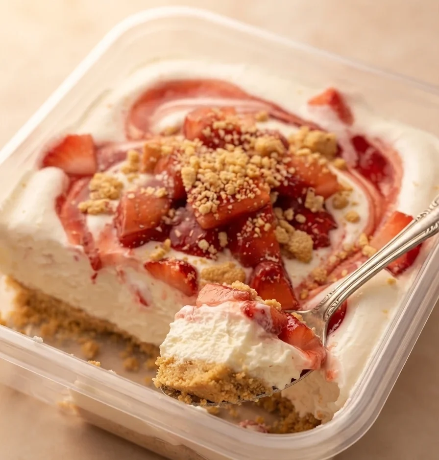 Strawberry cheesecake bowl